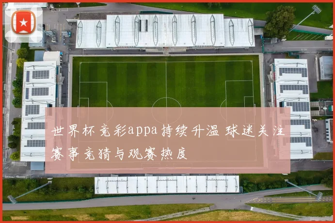 世界杯竞彩appa持续升温 球迷关注赛事竞猜与观赛热度